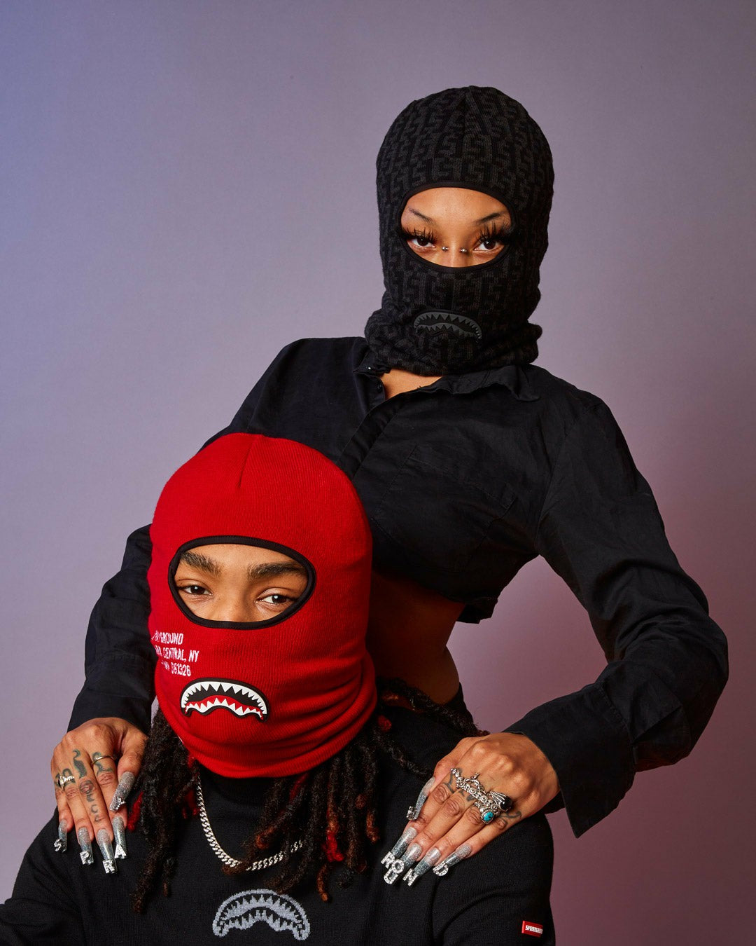CASHIN CHECKS SKI MASK (GRAY)