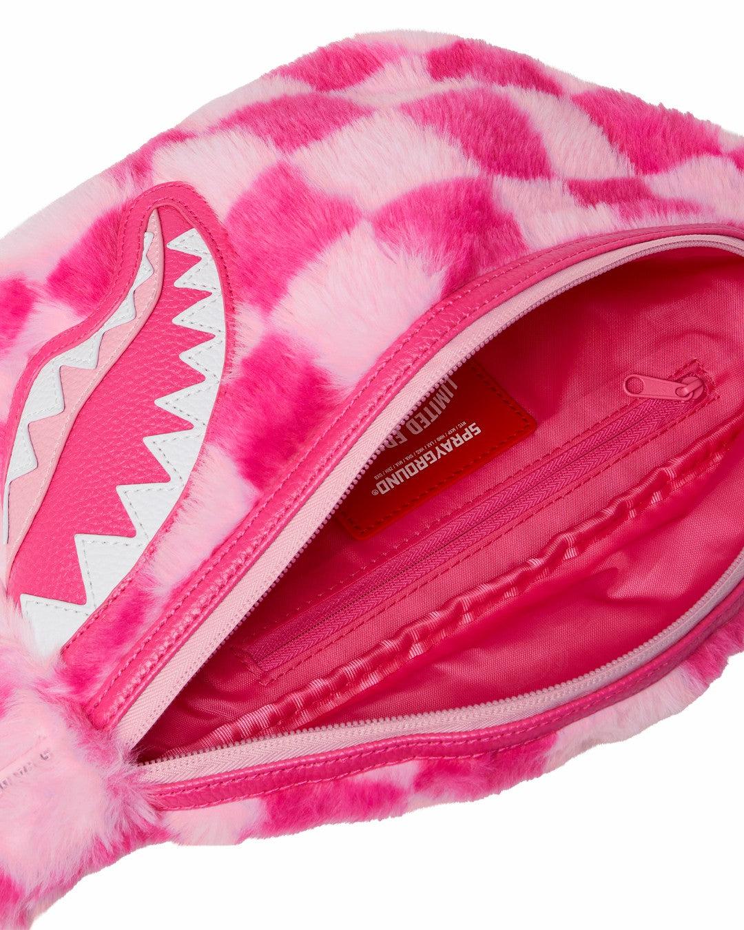 FURZILLA SHARK (PINK CHECK) SAVVY CROSSBODY