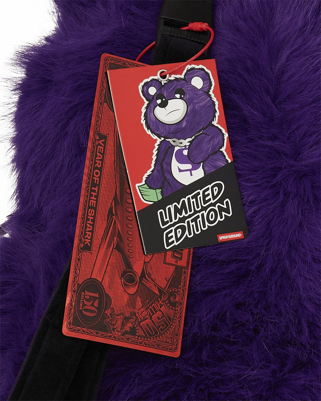 FURZILLA SHARK (PURP) MONEYBEAR BACKPACK