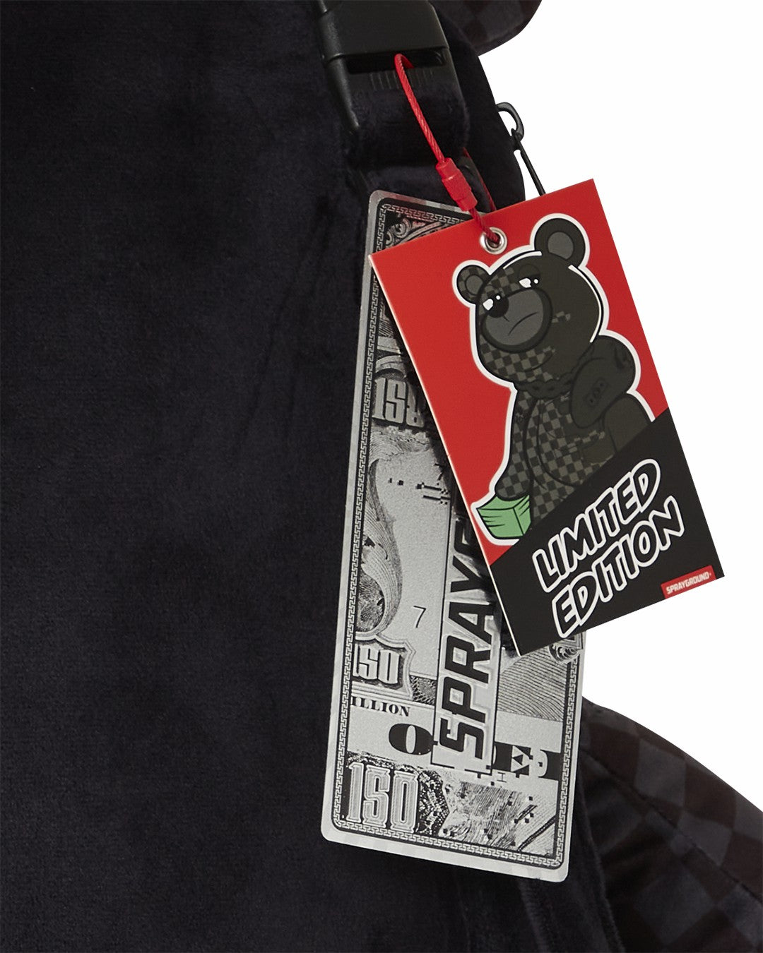 SPEED SHARK SIDE SWIPE MONEYBEAR TEDDY BEAR BACKPACK