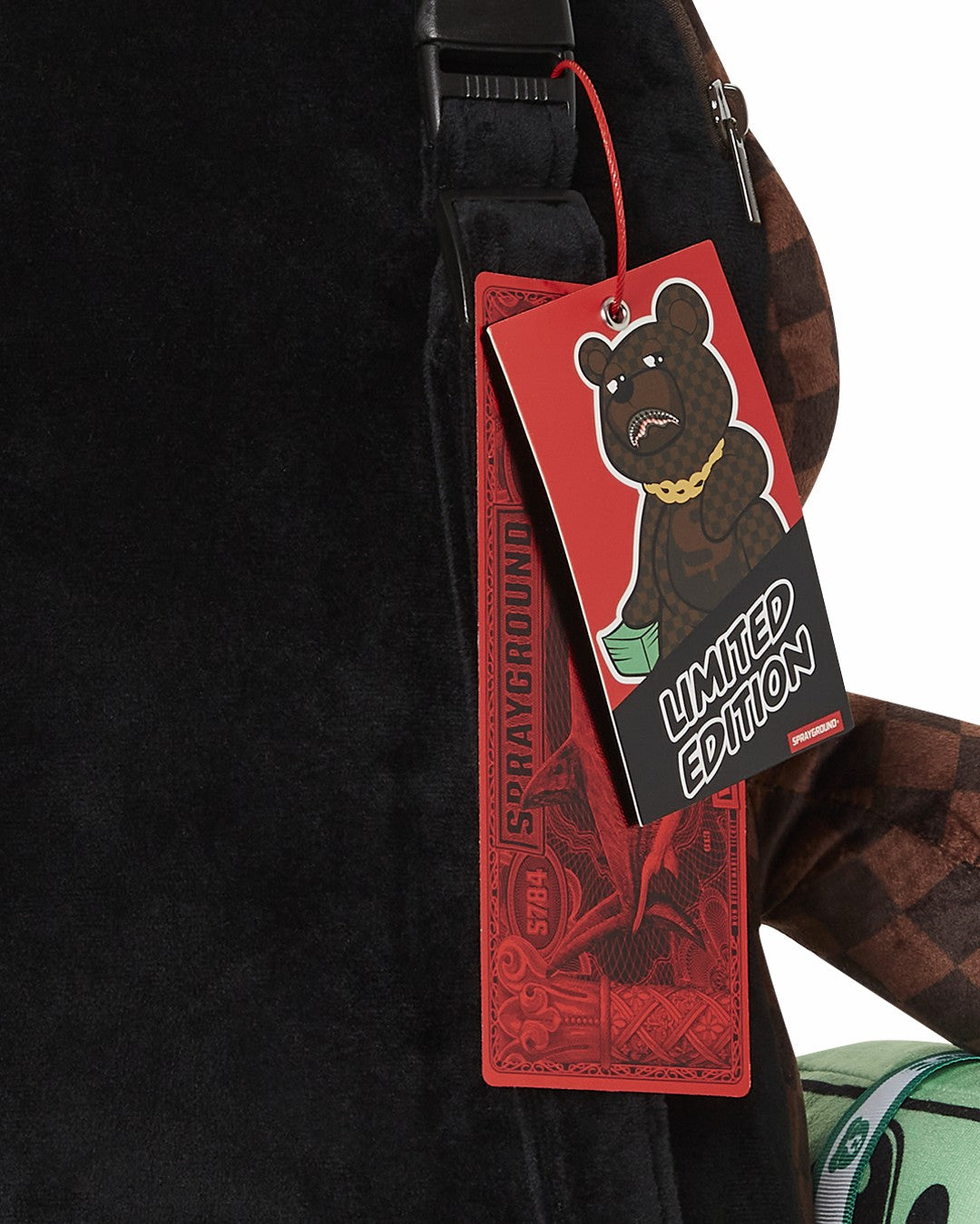 LENTICULAR EFFECTS MONEYBEAR TEDDYBEAR BACKPACK