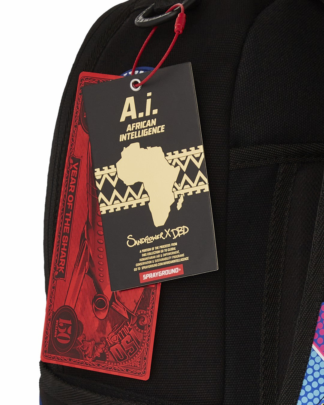 A.I. AFRICAN INTELLIGENCE BORN AND RAISED BACKPACK - SANDFLOWER COLLAB