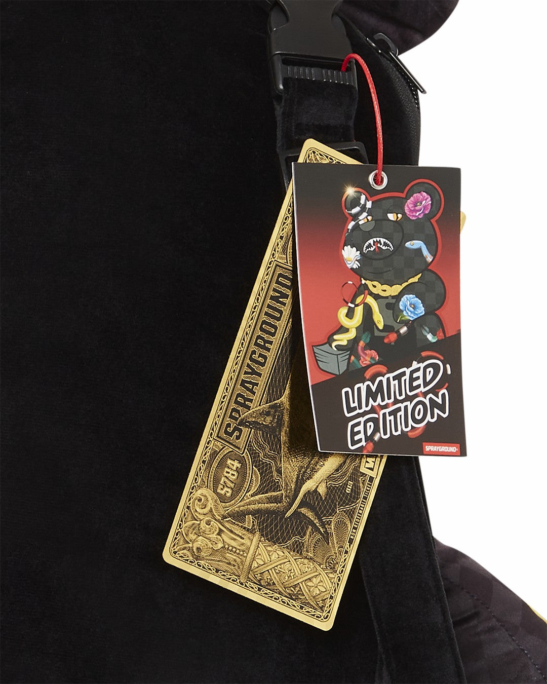 JARDIN D'EDEN MONEYBEAR TEDDYBEAR BACKPACK