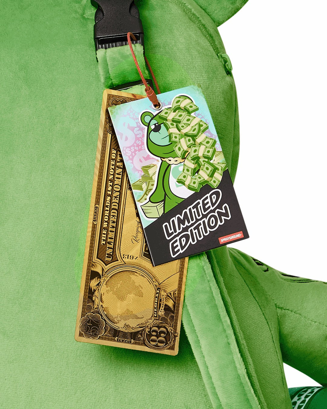 MONEYBEAR ZILLIONS TEDDYBEAR BACKPACK
