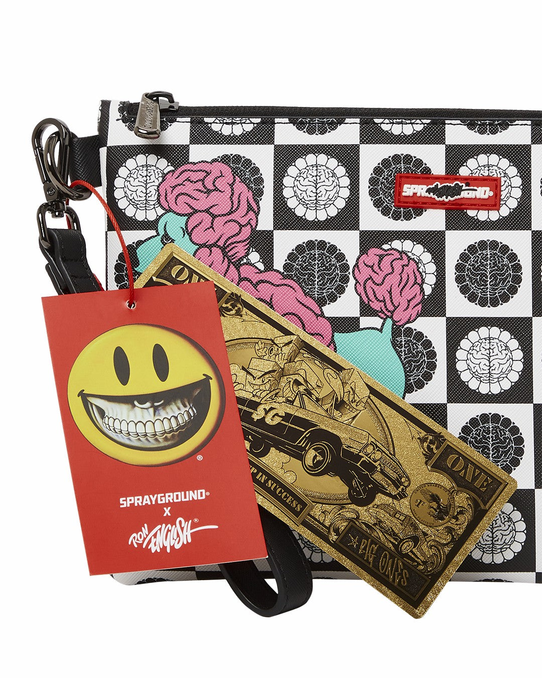 POODLE CHECK RON ENGLISH COLLAB POUCHETTE
