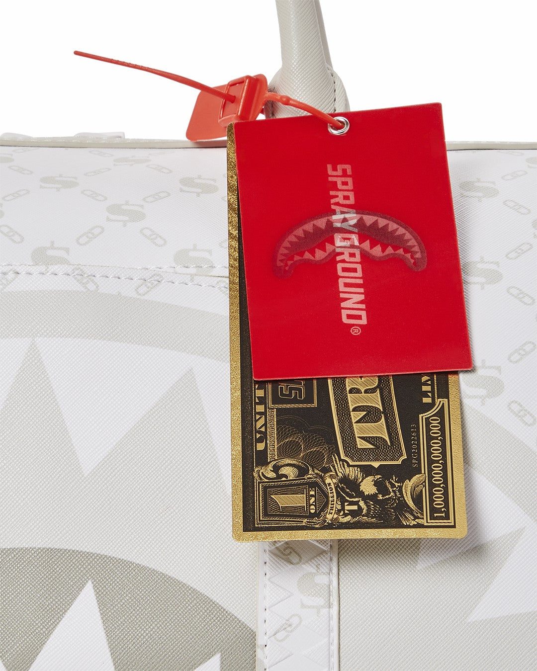 MONEY PATTERN POWDER MINI DUFFLE