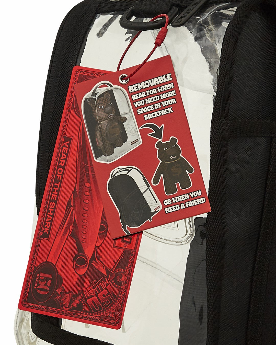CLEAR BACKPACK - SHARKS IN PARIS BEAR