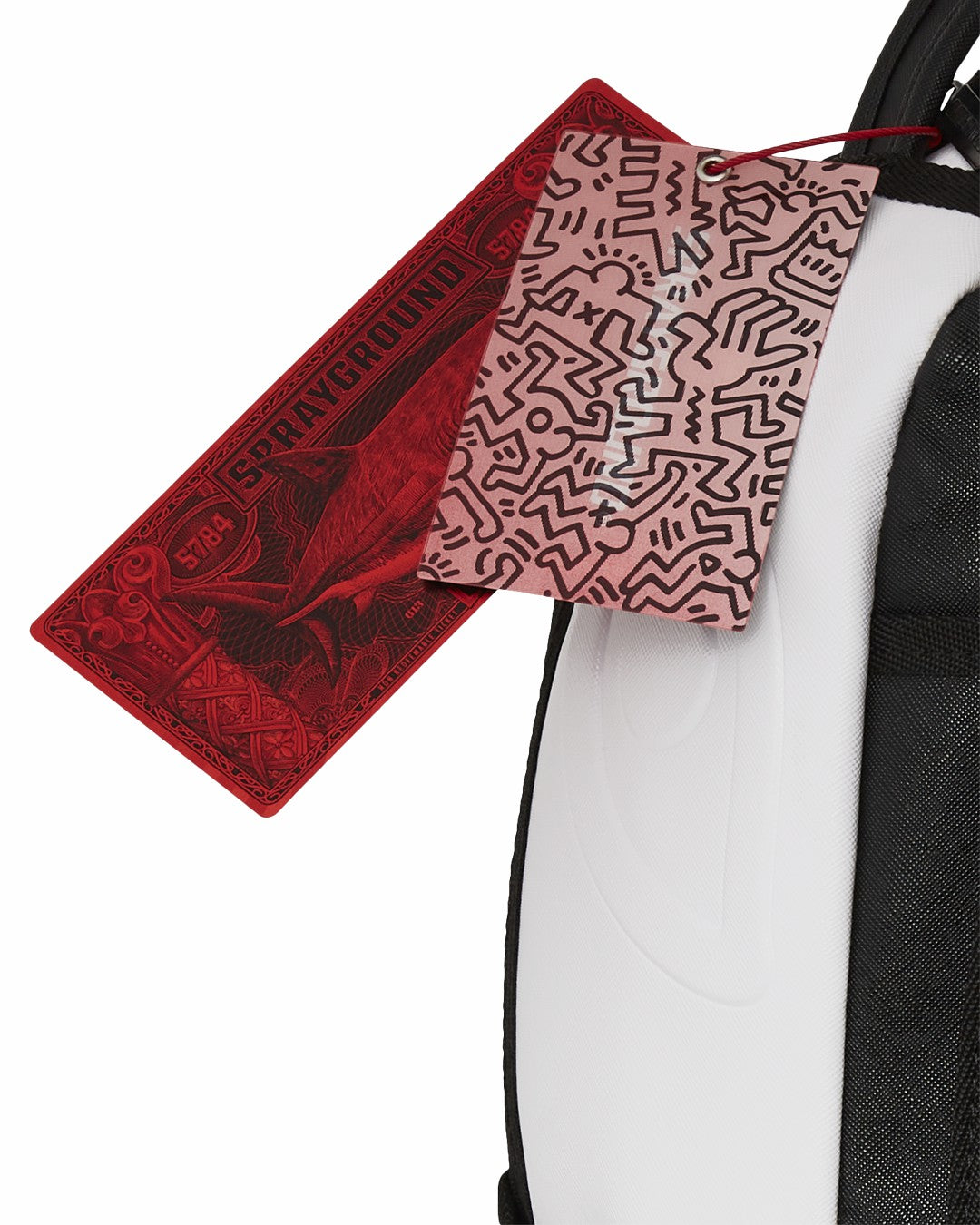 KEITH HARING BIG BLUE PURSE ART BACKPACK