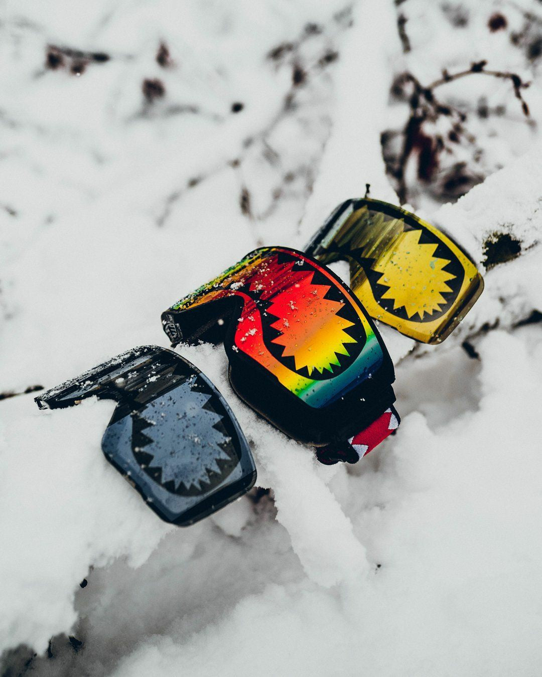 SPRAYGROUND SHARK GOGGLES WITH 3 INTERCHANGEABLE LENS