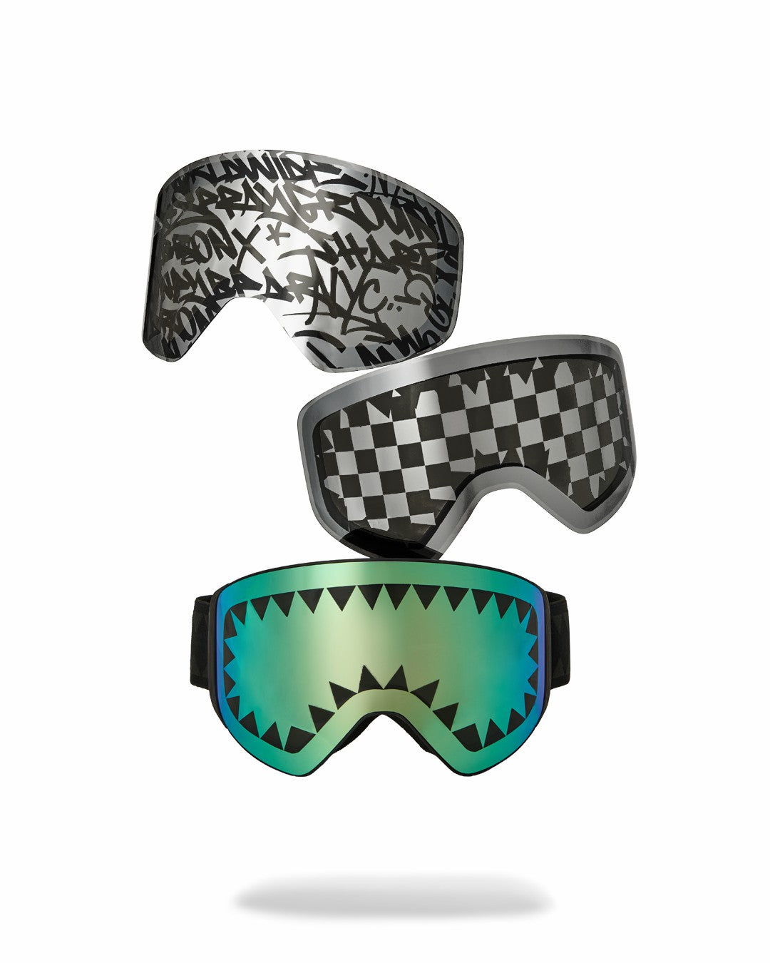 THE STREET MOUNTAIN SKI GOGGLES (INTERCHANGEABLE 3 LENSES)
