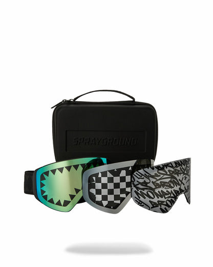 THE STREET MOUNTAIN SKI GOGGLES (INTERCHANGEABLE 3 LENSES)