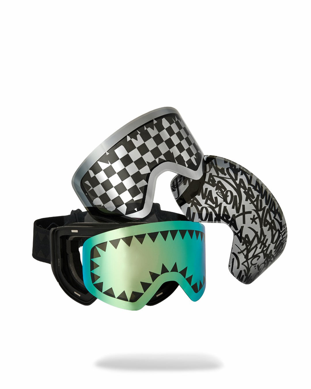 THE STREET MOUNTAIN SKI GOGGLES (INTERCHANGEABLE 3 LENSES)