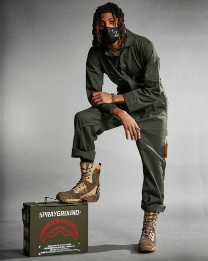 CAMO TERRAIN FUERZA COBRA PARATROOPER BOOTS - MADE IN COLOMBIA NUMBERE