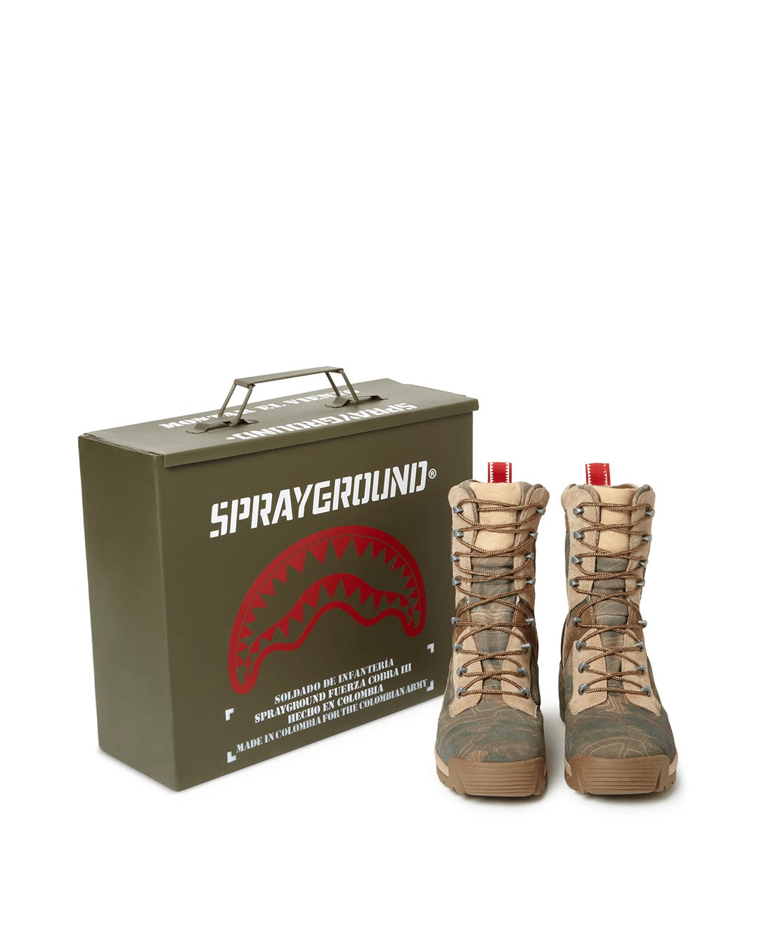 CAMO TERRAIN FUERZA COBRA PARATROOPER BOOTS - MADE IN COLOMBIA NUMBERE