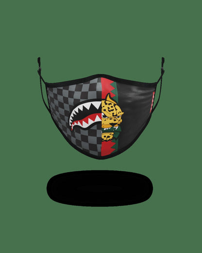 ADULT SPUCCI SPLIT FORM-FITTING FACE MASK