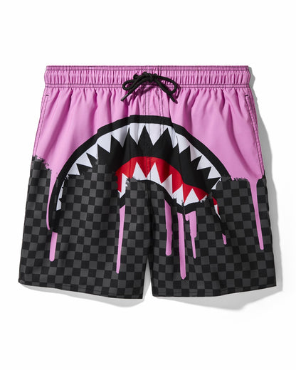 OCEAN DRIP CHECK SWIM SHORT