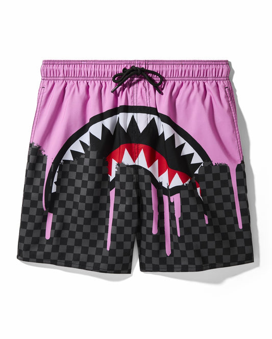 OCEAN DRIP CHECK SWIM SHORT