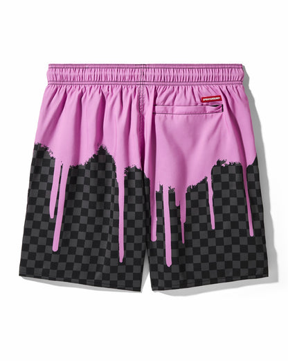 OCEAN DRIP CHECK SWIM SHORT