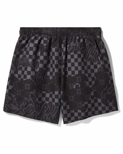 3AM CHECK SWIM SHORTS