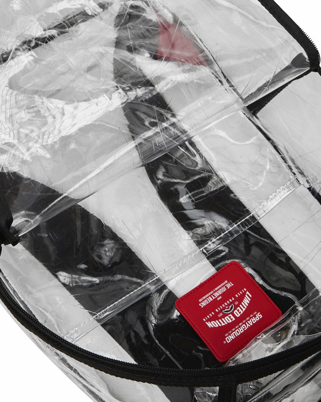 FULLY CLEAR EMBOSSED BOSS BACKPACK