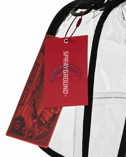 FULLY CLEAR EMBOSSED BOSS BACKPACK