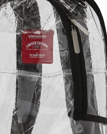 FULLY CLEAR EMBOSSED BOSS BACKPACK