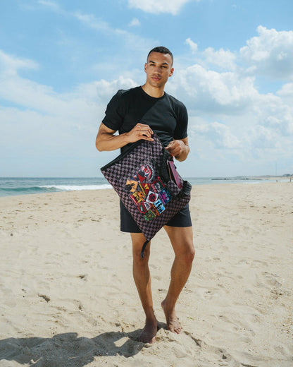 GLOBAL MOGUL UNLIMITED MILES PACKABLE BEACH MAT BLANKET WATER RESISTAN