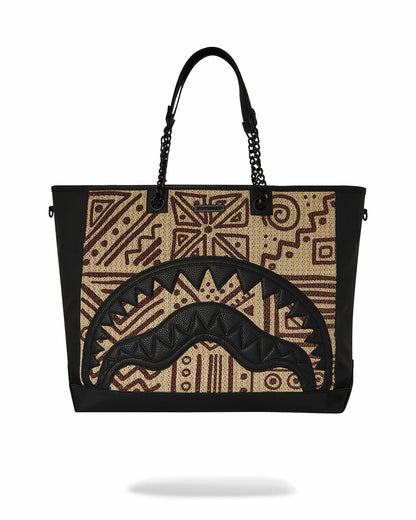 A.I. PALM MIRAGE SHARK LUXE BEACH TOTE