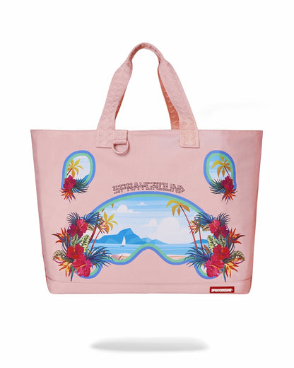BORA BORA SHARK ISLAND VILLA BEACH TOTE