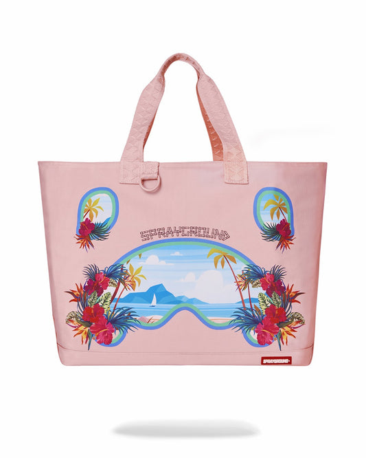 BORA BORA SHARK ISLAND VILLA BEACH TOTE