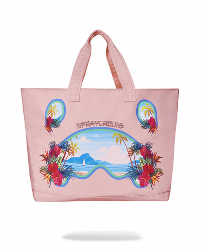 BORA BORA SHARK ISLAND VILLA BEACH TOTE