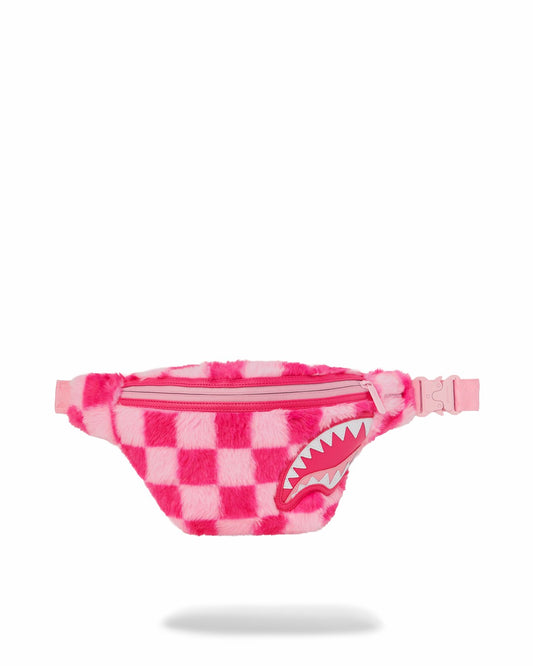 FURZILLA SHARK (PINK CHECK) SAVVY CROSSBODY