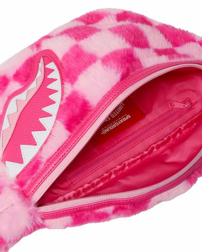 FURZILLA SHARK (PINK CHECK) SAVVY CROSSBODY