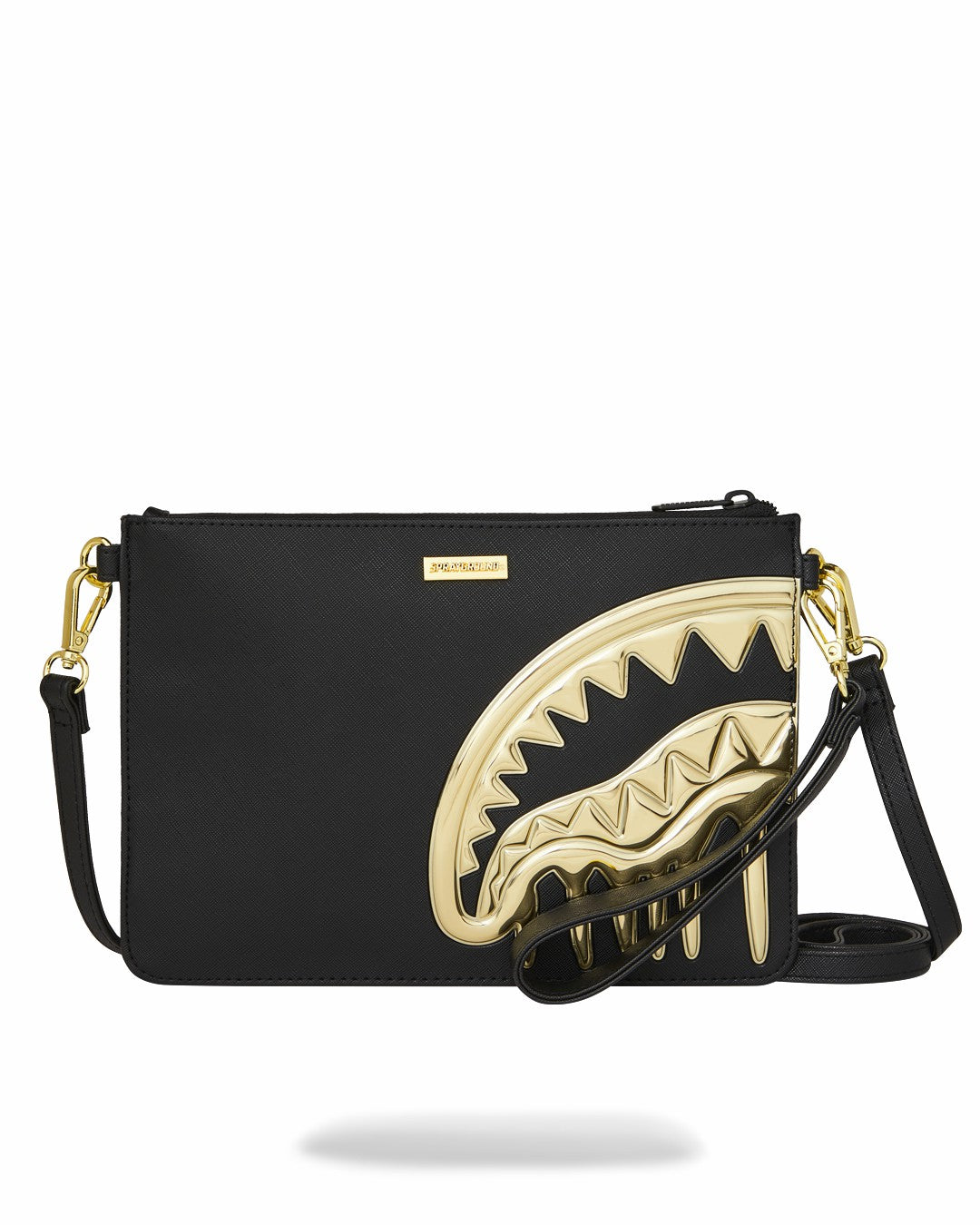 GOLDHEART SHARK DRIP CROSSOVER CLUTCH