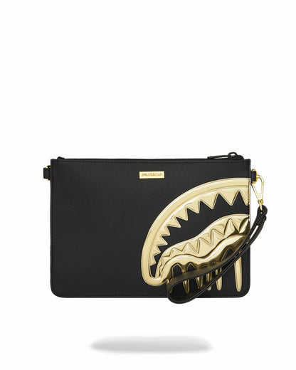 GOLDHEART SHARK DRIP CROSSOVER CLUTCH