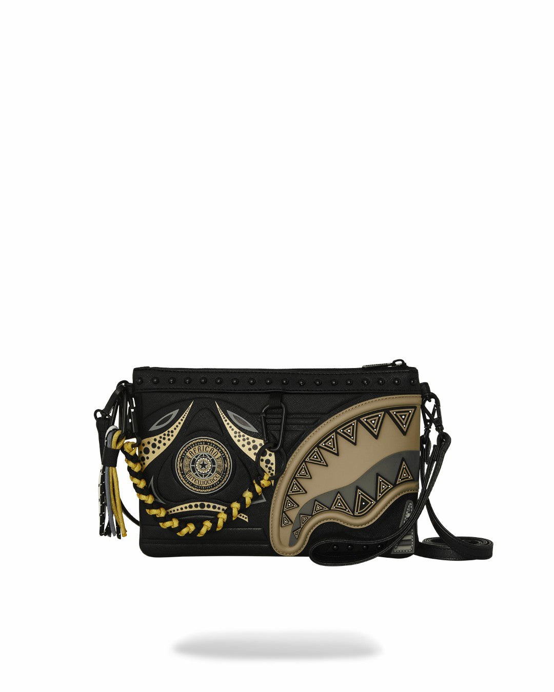 A.I. AFRICAN INTELLIGENCE SHARKS OF THE GOLD OCEAN CROSSOVER CLUTCH -