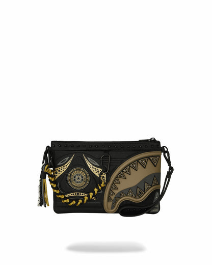 A.I. AFRICAN INTELLIGENCE SHARKS OF THE GOLD OCEAN CROSSOVER CLUTCH -