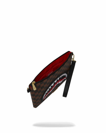 SAWTOOTH SHARKS IN PARIS CROSSOVER CLUTCH