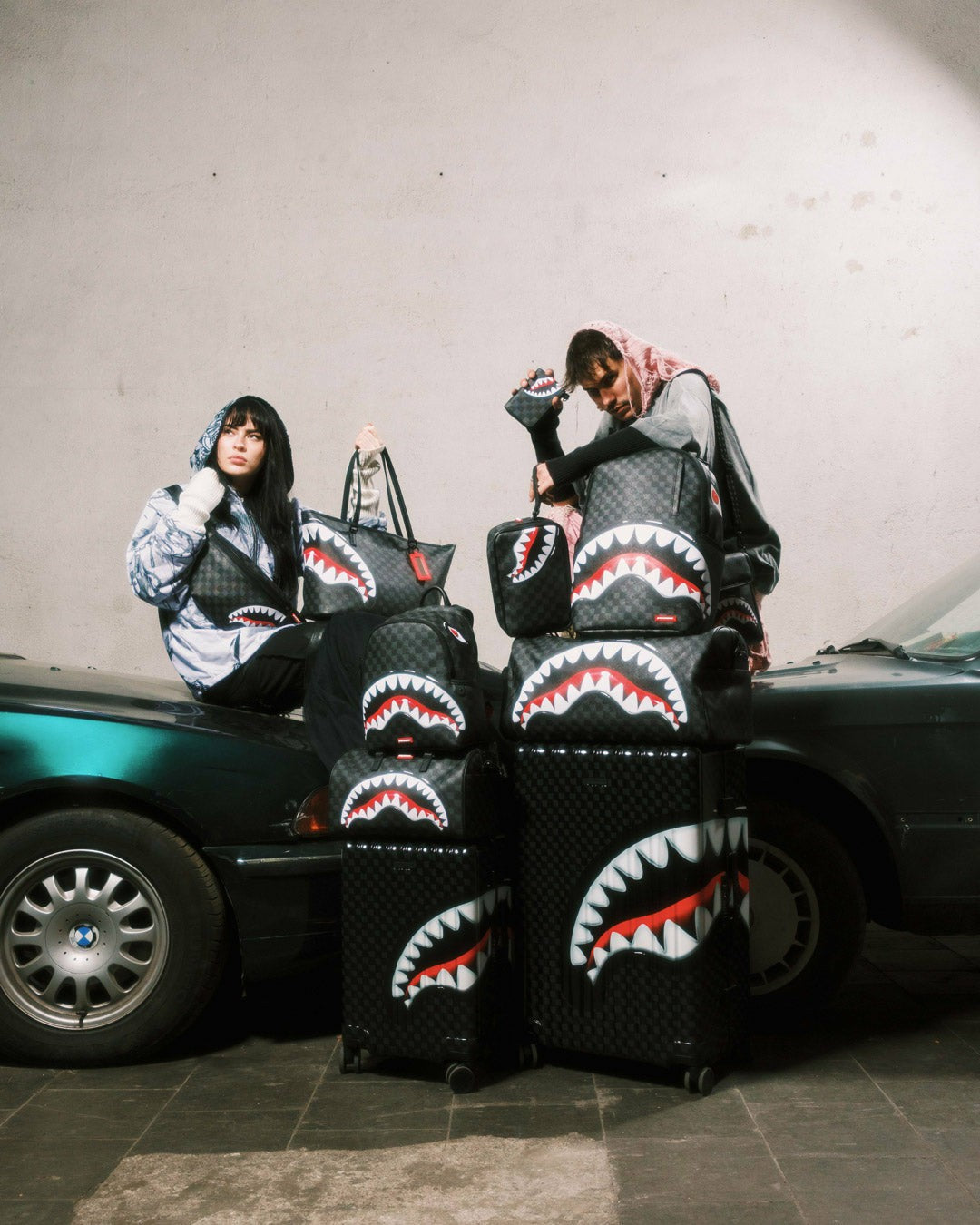 SHARKS IN PARIS HYPER PUFF MINI DUFFLE