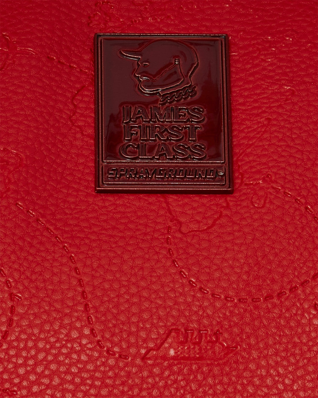 JAMES FIRST CLASS RUBY RED PYRAMID LARGE DUFFLE