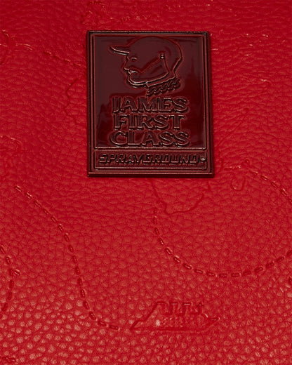 JAMES FIRST CLASS RUBY RED PYRAMID LARGE DUFFLE