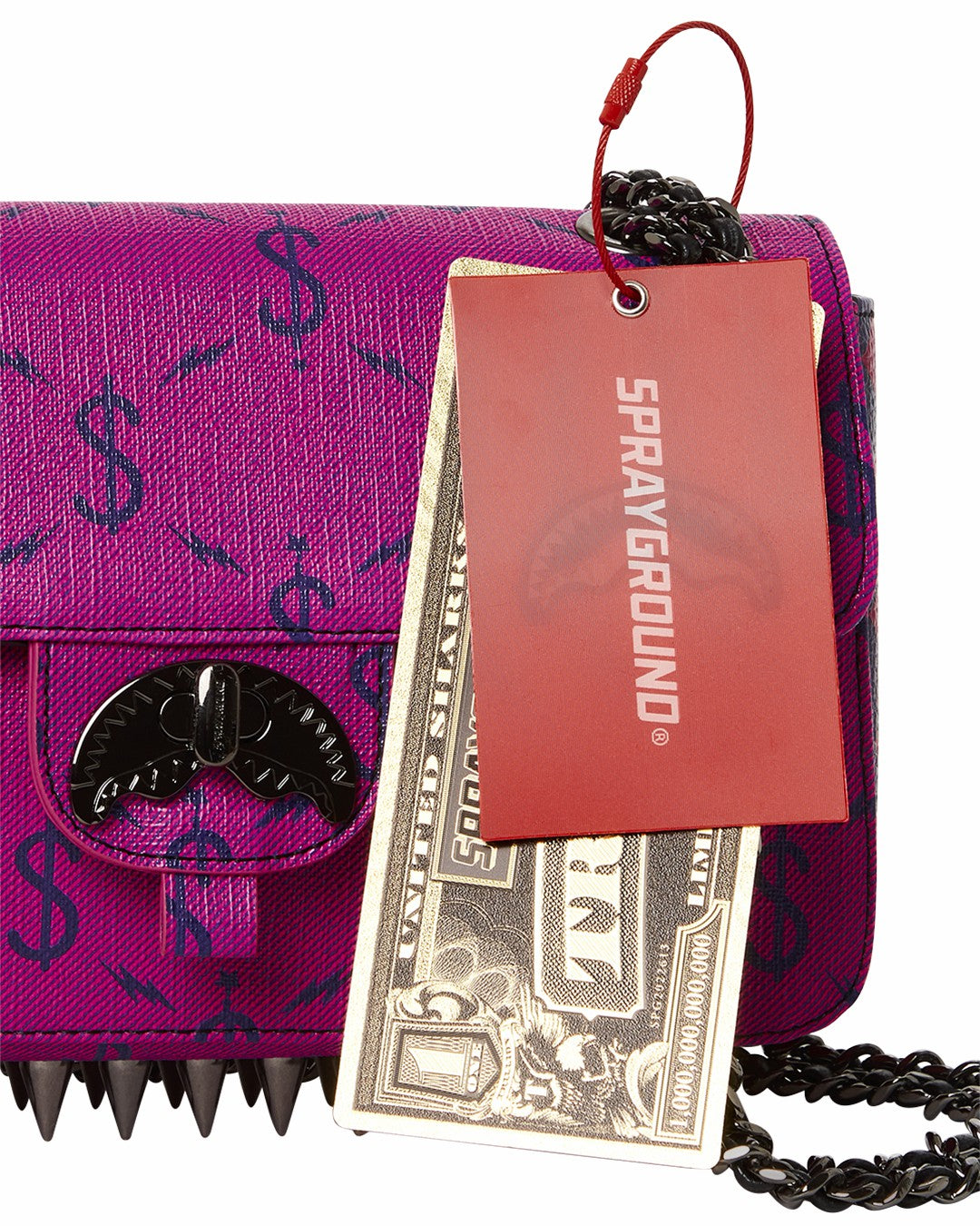 $NAPDRAGON GOLD CHAIN SHARK HANDBAG