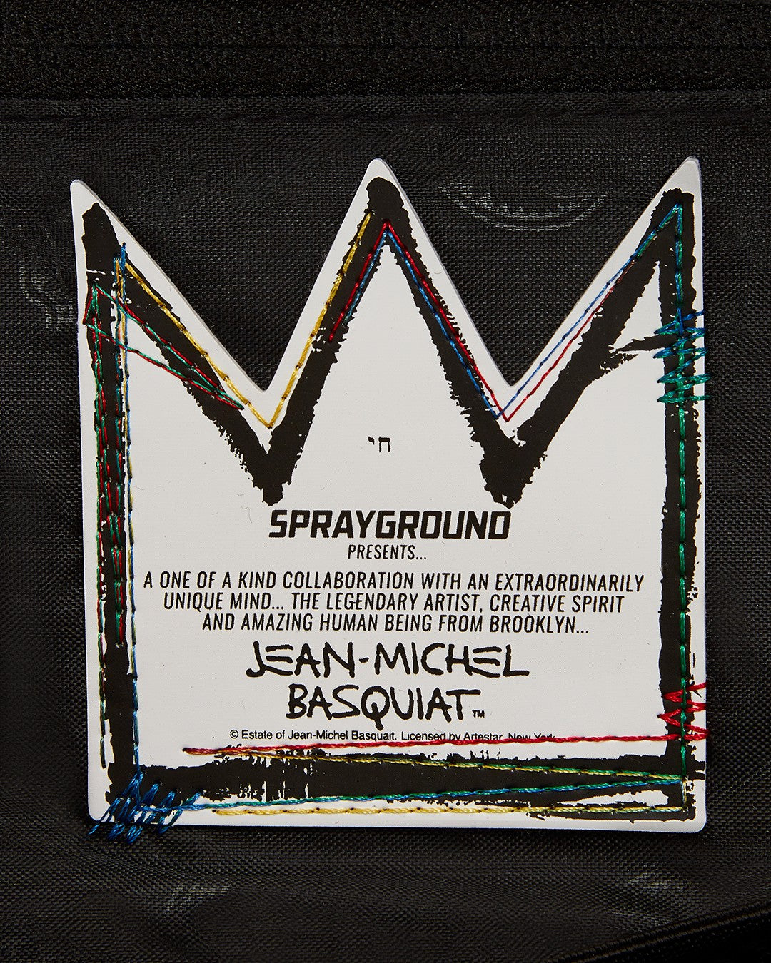 OFFICIAL BASQUIAT UNTITLED (CHEESE POPCORN) 1983 HANDBAG