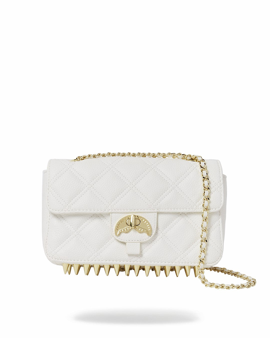 RIVIERA LE BLANC GOLD CHAIN SHARK HANDBAG