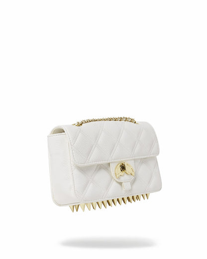 RIVIERA LE BLANC GOLD CHAIN SHARK HANDBAG