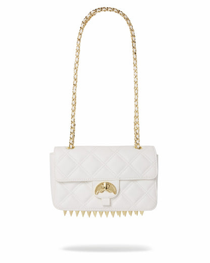 RIVIERA LE BLANC GOLD CHAIN SHARK HANDBAG