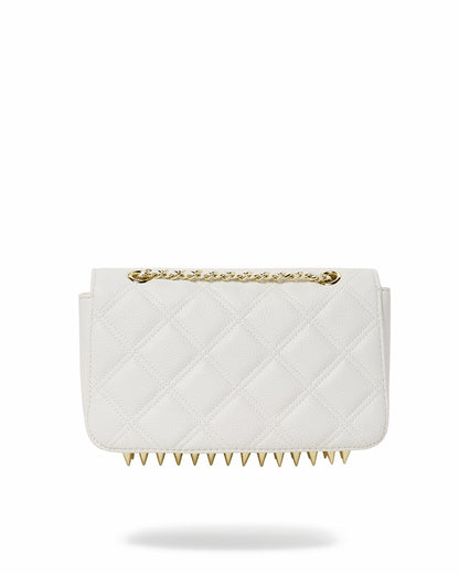 RIVIERA LE BLANC GOLD CHAIN SHARK HANDBAG