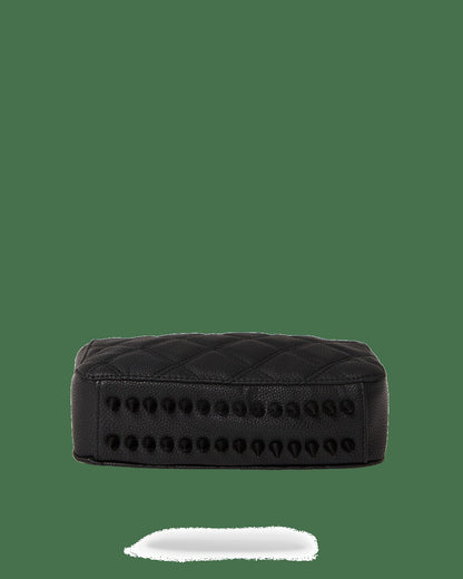 NOIR QUILT GOLD CHAIN SHARK HANDBAG