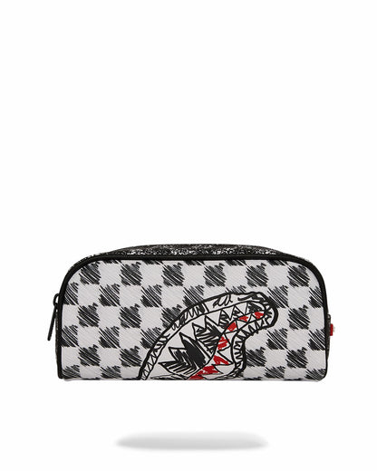 SCRIBBLE DRIBBLE CHECK POUCH