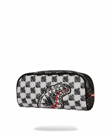 SCRIBBLE DRIBBLE CHECK POUCH